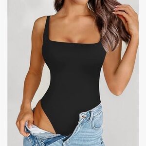 Women's Square Neck Sleeveless Bodysuit